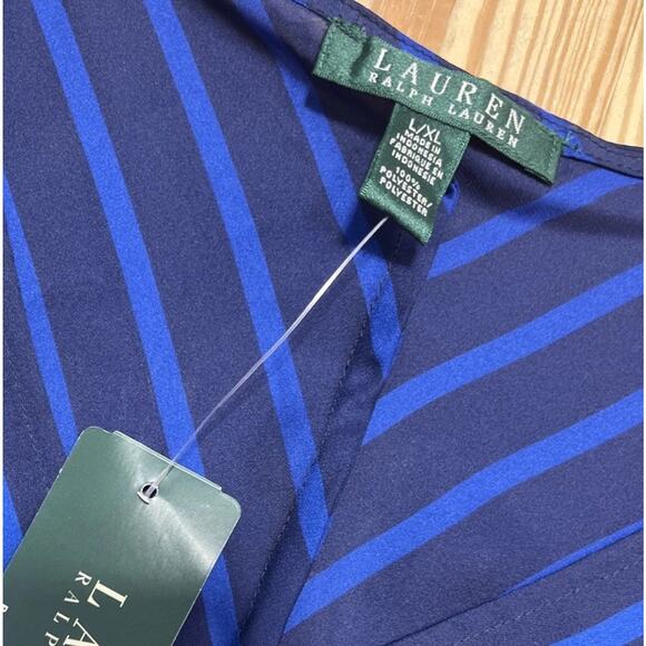 NWT Lauren Ralph Lauren Caftan Kimono Sleeve Drawstring Tie Pullover L/XL - Picture 8 of 8